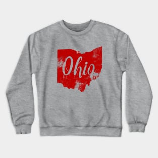 State of Ohio Distressed Vintage Crewneck Sweatshirt